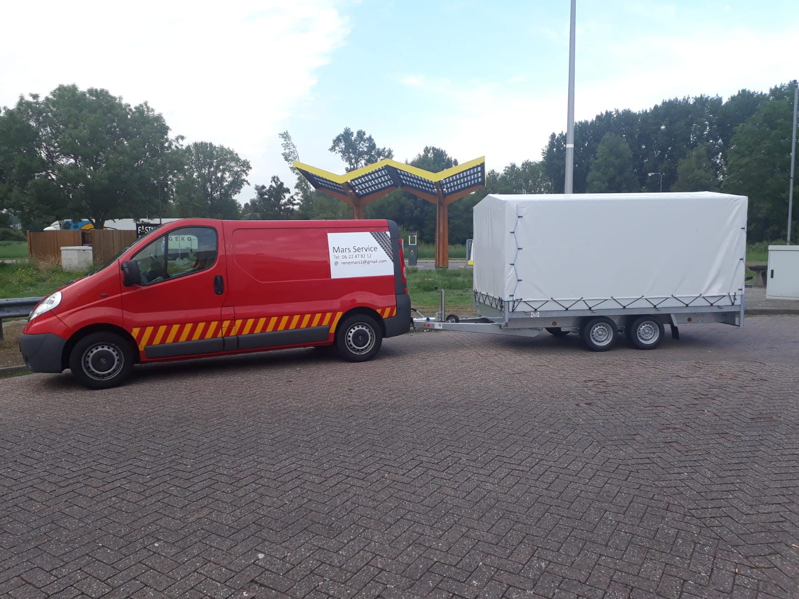 Wagen met aanhanger